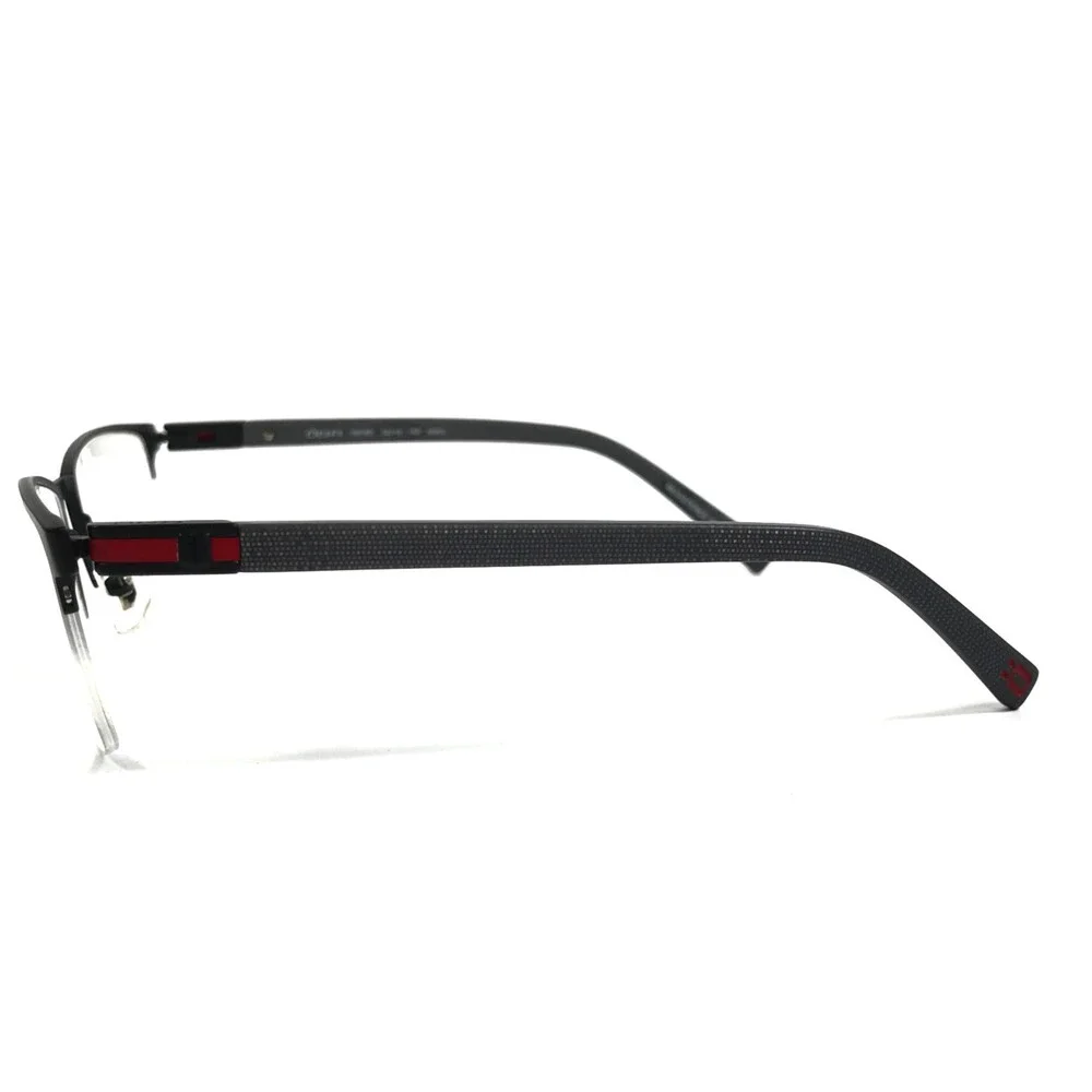 OGA by Morel Eyeglasses Frames 10018O NG03 Satin Black Red Green 52-19-140